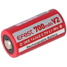 EFEST IMR 16340 V2 700mAh 3,7V Pluspol erhöht LiMn (IMR) Akku
