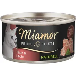 Miamor Feine Filets Naturelle Thunfisch & Lachs 48x80g Sparpaket