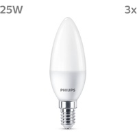 Philips LED-Kerze E14 2,8W 250lm 2.700K matt 3er