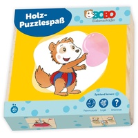 Trötsch Verlag Trötsch Bobo Siebenschläfer Erster Puzzlespaß Holzpuzzle: in praktischer Schiebebox, als Reisespiel geeignet