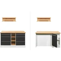 Respekta Kücheninsel Gabriel 150 cm Grau