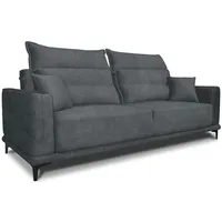 Vicco VitaliSpa Sofa Caprioli Anthrazit Schlaffunktion 236x100 cm modern Wohnzimmer Wohnzimmercouch Loungesofa Schlafcouch Klappsofa Taschenfederkern 2-Sitzer