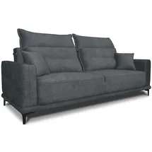 Vicco VitaliSpa Sofa Caprioli Anthrazit Schlaffunktion 236x100 cm modern Wohnzimmer Wohnzimmercouch Loungesofa Schlafcouch Klappsofa Taschenfederkern 2-Sitzer