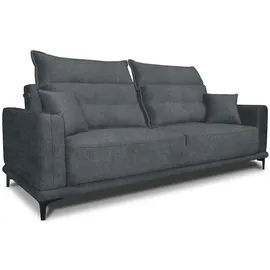 Vicco VitaliSpa Sofa Caprioli Anthrazit Schlaffunktion 236x100 cm modern Wohnzimmer Wohnzimmercouch Loungesofa Schlafcouch Klappsofa Taschenfederkern 2-Sitzer