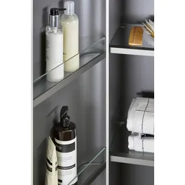 Duravit Happy D.2 Plus Halbhochschrank 40 x 88 x 36 cm Grau/Schwarz