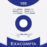 Exacompta Karteikarten A6 blanko Weiß 100 St.