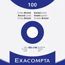 Exacompta Karteikarten A6 blanko Weiß 100 St.