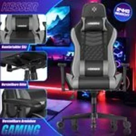 Kesser Gamingstuhl Kunstleder Grau/Schwarz