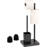 ELUNO WC-Bürstengarnitur 3in1 Schwarz