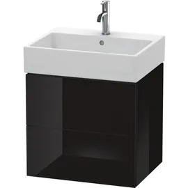 Duravit L-Cube 58,4x 45,9cm, sw hgl, 2 Schub., wandhängend