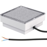 ledscom.de LED Pflasterstein Bodeneinbauleuchte CUS für außen, IP67, eckig, 15 x 15cm, warmweiß, 230v, Outdoor, Terrasse, Gartenbeleuchtung, Bodeneinbauleuchte, Strom, Bodenlampe, Bodenleuchte