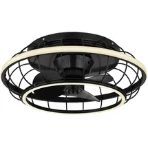 GLOBO Deckenventilator 50 cm Schwarz