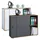 VCM my office Schiebetürenschrank Salia, 920734 honig-eiche, weiß 1 Fachboden 100,0 x 37,4 x 74,0 cm