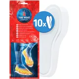THE HEAT COMPANY Sohlenwärmer - 10 Paar - EXTRA WARM - Wärmesohlen - Fußwärmer - 8 Stunden warme Füße - sofort einsatzbereit - rein natürlich - Größe MEDIUM: 39-41