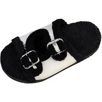 BSWFA Cow Slippers Kuh Hausschuhe Memory-Schaum und Offene Zehenpartie Flauschige Hausschuhe Winter Warm Badeschuhe Puschen Women Slippers Gästepantoffeln aus Filz hochwertig für Drinnen und Draussen - 40 EU