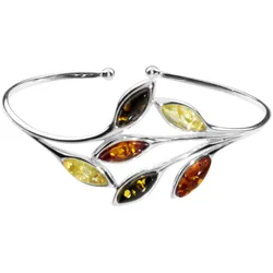 Armspange OSTSEE-SCHMUCK "Ostsee-Schmuck Armspange Elena Armspange Elena", silber (silberfarben), Armbänder, Damen, 19cm, Silber 925 (Sterlingsilber)