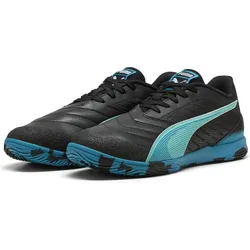 IBERO IV Futsalschuhe Erwachsene PUMA Black Aquatic Tropical Blue White Green SCHWARZ 43