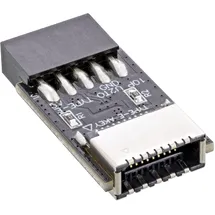 InLine USB 2.0 auf USB 3.2 Typ-E Adapter Schwarz