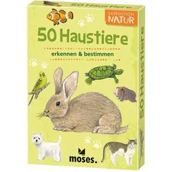 MOSES. VERLAG 9792 Expedition Natur 50 Haustiere