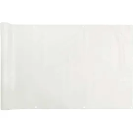 vidaXL Balkon-Sichtschutz 120 x 800 cm Weiß PVC