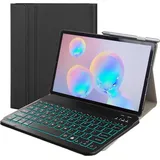 Lobwerk 3in1 Bluetooth Tastatur + Maus + Cover für Samsung Galaxy Tab S5e T720 Schwarz