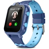 Smartwatch Kinder, mit GPS und Telefonfunktionen 4G WiFi Kinder Smartwatch, 2 Kameras, Abdichtung, SOS-Schulmodell KinderUhr - Rosa