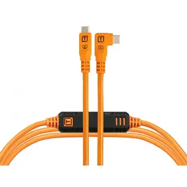 Tether Tools TetherPro Optima 10G USB-C Right Angle 4,6m orange