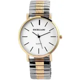 Excellanc Edelstahl Zugband bicolor 40 mm Quartz