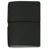 Veloflex N132114 - Bullet Journal, Notizbuch, 13 x 21 cm, schwarz, Gummizug, mit 2 Heftchen: blanko Punktraster & Kalendereinlage