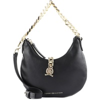 Tommy Hilfiger Chain Leather Mini Crossover Black