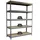 Proregal Schwerlastregal Wood Beast Five HxBxT 200 x 240 x 75 cm 5 Ebenen Fachlast 400 kg Grau