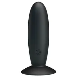 Vibrierender Analplug Pretty Love Silikon Saugnapf Schwarz
