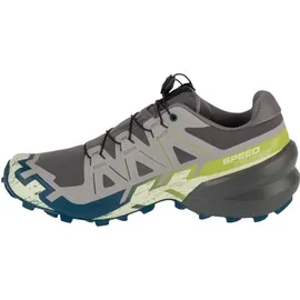 Salomon Speedcross 6 Herren castlerock/lime cream/poseidon 45 1/3