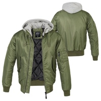 Brandit Textil Brandit MA1 Sweat Hooded Jacke, grün, Größe S