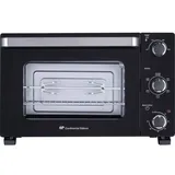 CONTINENTAL EDISON CEMF46B3 - Elektrischer Minibackofen 46L schwarz - 1800W - Drehspieß, natürliche Konvektion - Schwarz