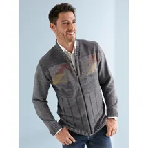 Sieh an! Strickjacke in Grau 46