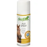 Stiefel Aluspray für Pferde – Wundschutzspray mit Aluminiumpartikeln, bildet atmungsaktive Schutzschicht, unterstützt Wundheilung, feiner Sprühnebel – 200 ml