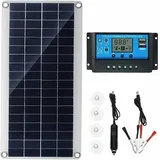 300 W 12 V Solarpanel, Solarpanel-Set, Batterieladegerät-Set mit 20 A Solarladeregler für Wohnmobil, Yacht, Outdoor, Garten, Beleuchtung