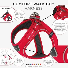 DOG Copenhagen Comfort Walk Go Hundegeschirr Rot M