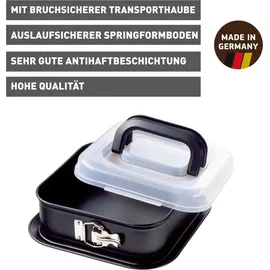 Kaiser Inspiration Springform quadratisch 24 x 24 cm mit Haube