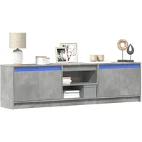 VidaXL TV-Schrank mit LED-Beleuchtung Betongrau 180x34x50 cm - Grau