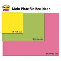 POST-IT Haftnotizblock 6x90BL 76x76mm 6546SR SuperSticky