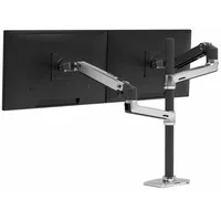 Ergotron LX Dual Stacking Arm Tall Pole Polished