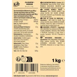 Koro KoRo® Cashewkerne 1,0 kg, 1 St.