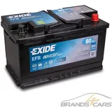 EXIDE AUTOBATTERIE 12V 80Ah STARTERBATTERIE 800A EL800 EFB START STOPP