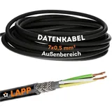 Lapp Lapp, Kabelleitung, 10 Meter 1030522 LiYCY geschirmte Steuerleitung 7x0,5 mm2 I UV-resistent I Signalkabel 7 adrig (10 m)