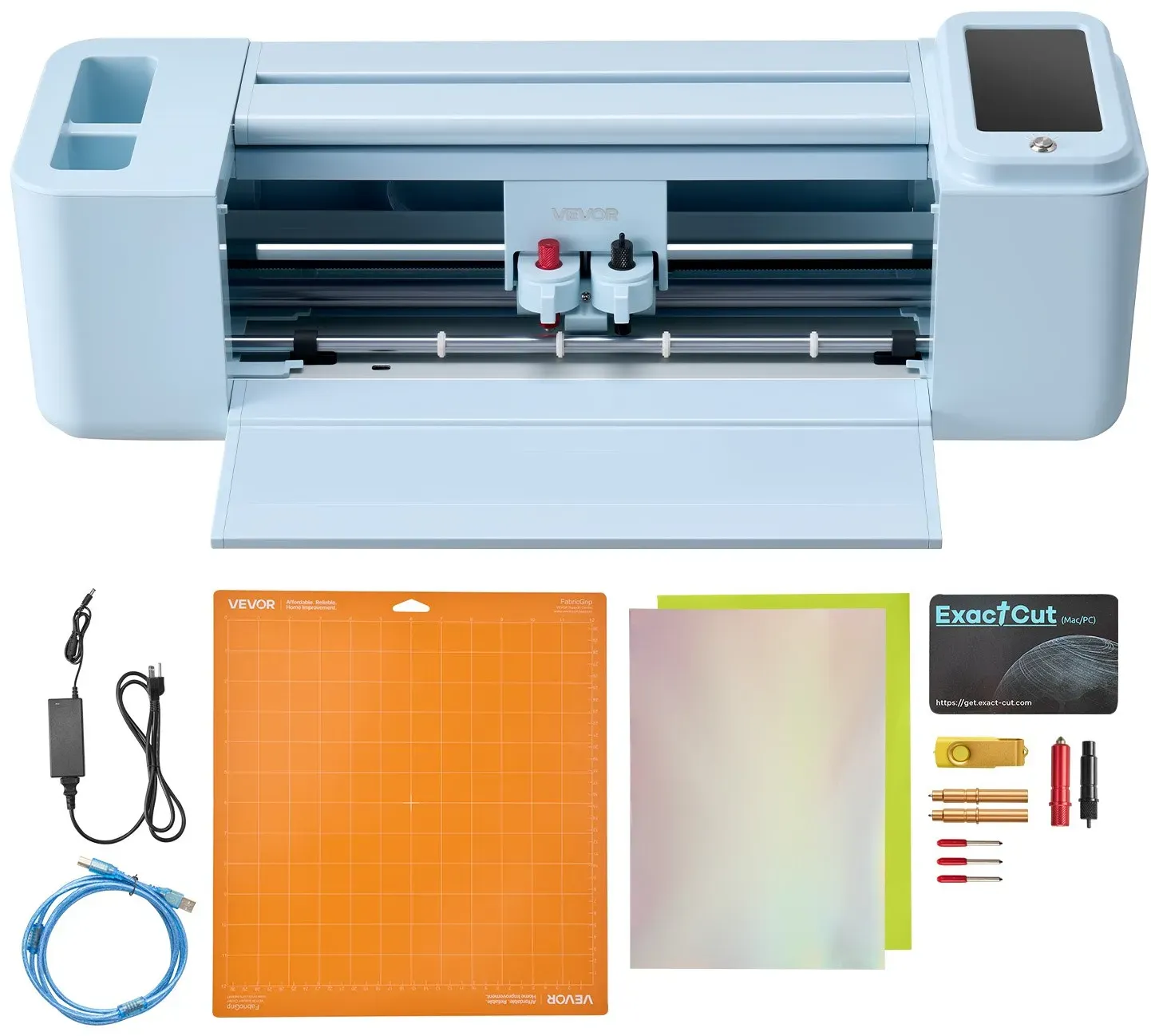 VEVOR Vinylschneidemaschine 30 cm, Schneideplotter/Plottermaschine mit Touchscreen, Kompatibel mit Mac/Windows/Android/iOS, Vinylcutter für Bastelarbeiten, Karten & Wohnaccessoires