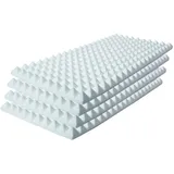 MUSIC STORE Akustikplatte, (Pyramis Absorber 100mm 4pcs Basotect White Absorber Set, Studio Akustikelemente, Absorber), Pyramis Absorber, Basotect White Absorber, 100mm Absorber Set