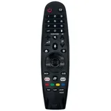 azurano Fernbedienung Magic Remote AN-MR18BA, AGF79298801 für 2018 LG Smart TV mit Sprachsteuerung, Mausfunktion, Direktasten für Netflix & Amazon Video