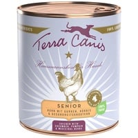 Terra Canis Senior 800g Dose Hundenassfutter 6 x 800 Gramm Huhn & Kräuter